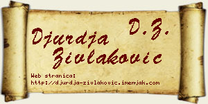 Đurđa Zivlaković vizit kartica
